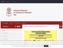 Tablet Screenshot of muzeulliteraturiiiasi.ro